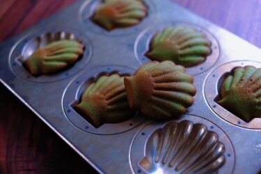 松永製作所のシェル型で抹茶マドレーヌ